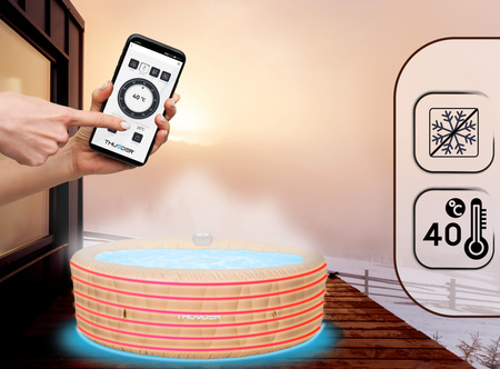 THUNDER LATTE φουσκωτό τζακούζι κήπου