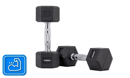 Εξάγωνος αλτήρας 5 kg THUNDER