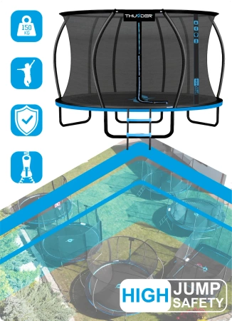 THUNDER INSIDE ULTRA 12FT (366 cm) ΜΠΛΕ τραμπολίνο