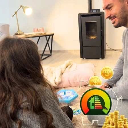 LEYLA BLACK κουζίνα πελλετών 6,3 kW