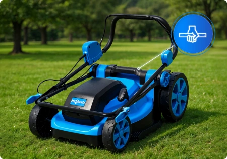 Χλοοκοπτική μηχανή μπαταρίας Hexwelt HW-KA-40 40cm 40V 8Ah