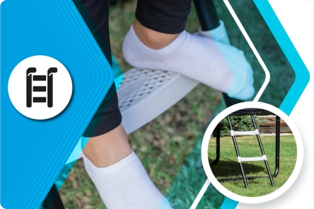 THUNDER INSIDE ELITE 12FT τραμπολίνο (366 cm) ΜΑΥΡΟ