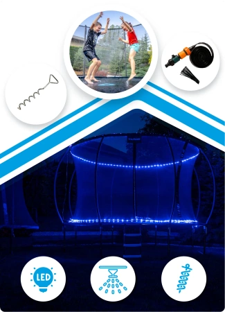 THUNDER INSIDE ULTRA 16FT (488 cm) ΜΠΛΕ τραμπολίνο