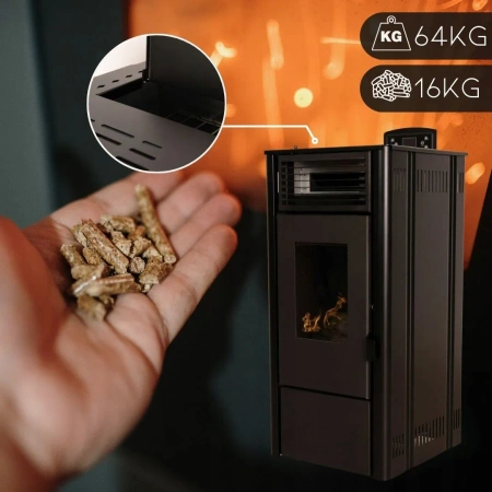 SOPHIA BLACK 8,1 kW κουζίνα pellet