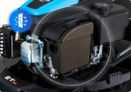 Χλοοκοπτική μηχανή βενζίνης Hexwelt HW-KS-224 53cm 4,4kW με κίνηση