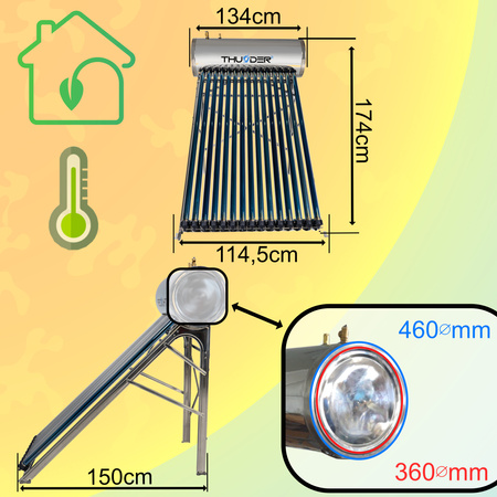 Συλλέκτης πίεσης με δεξαμενή THUNDER 150 L