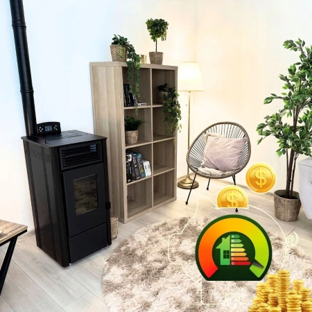 SOPHIA BLACK 8,1 kW κουζίνα pellet